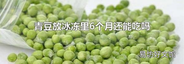 青豆放冰凍里6個月還能吃嗎