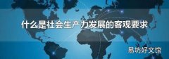 什么是社会生产力发展的客观要求