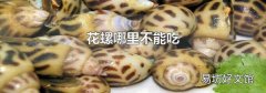 花螺哪里不能吃