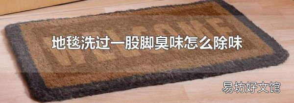 地毯洗過一股腳臭味怎么除味