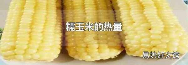 糯玉米的热量