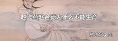 赵飞燕赵合德为什么不能生育