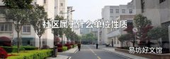 社区属于什么单位性质