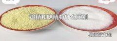 鸡精和味精有什么区别