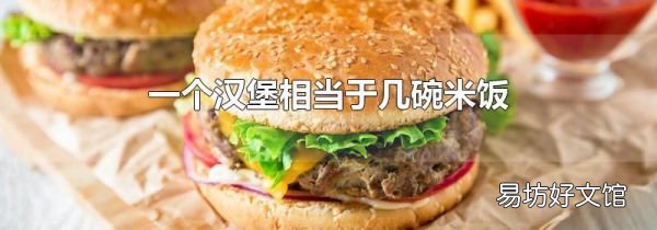 一个汉堡相当于几碗米饭