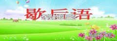 奇怪的歇后语