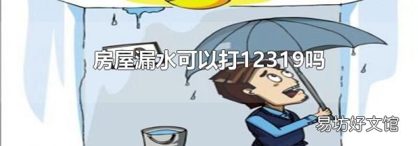 房屋漏水可以打12319吗