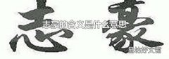 志豪的含义是什么意思