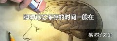 瞬时记忆保存的时间一般在