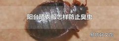 陽(yáng)臺(tái)曬衣服怎樣防止臭蟲