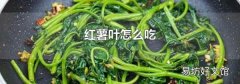 红薯叶怎么吃