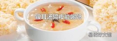 银耳汤隔夜能喝吗
