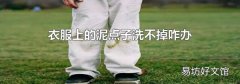 衣服上的泥点子洗不掉咋办