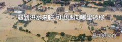遇到洪水來臨,可迅速向哪里轉(zhuǎn)移