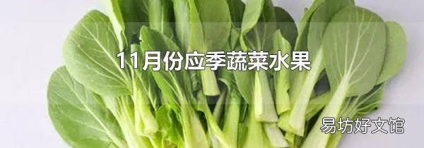 11月份应季蔬菜水果