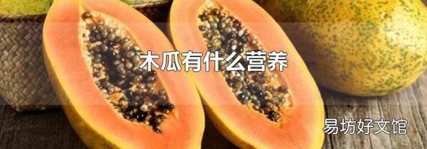 木瓜有什么营养