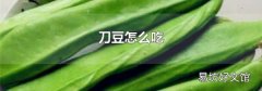 刀豆怎么吃
