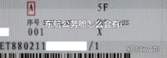 东航公务舱怎么会有i