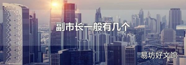 副市长一般有几个
