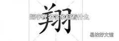 翔字在名字象征着什么