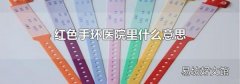 红色手环医院里什么意思