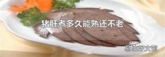 猪肝煮多久能熟还不老