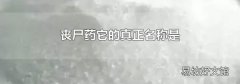 丧尸药它的真正名称是