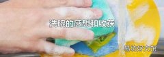 洗碗的感想和收获