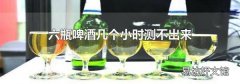六瓶啤酒几个小时测不出来