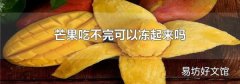 芒果吃不完可以冻起来吗