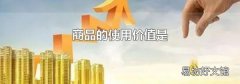 商品的使用价值是