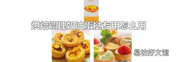 烘焙调理奶油蛋挞专用怎么用