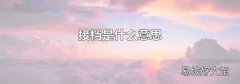 接档是什么意思