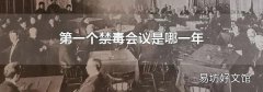 第一个禁毒会议是哪一年