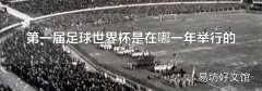 第一届足球世界杯是在哪一年举行的