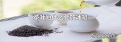 茶叶为什么要放冰箱