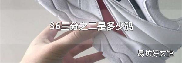 36三分之二是多少码