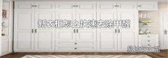 新衣柜怎么快速去除甲醛