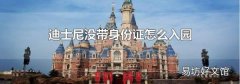 迪士尼没带身份证怎么入园