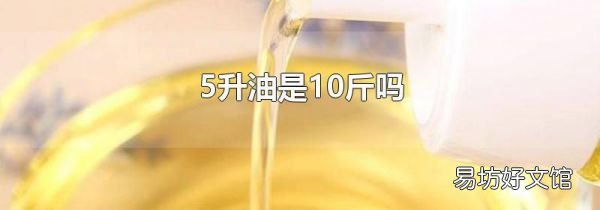 5升油是10斤吗