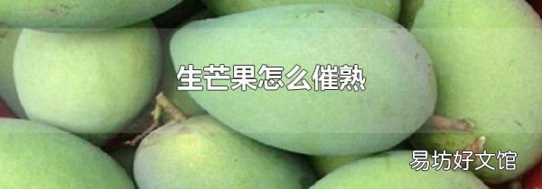 生芒果怎么催熟