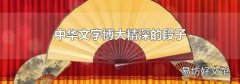 中华文字博大精深的段子