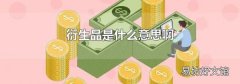 衍生品是什么意思啊