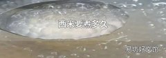 西米要煮多久