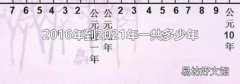 2016年到2021年一共多少年