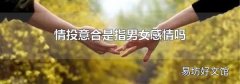 情投意合是指男女感情吗