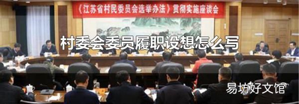 村委会委员履职设想怎么写