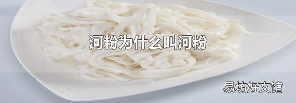 河粉为什么叫河粉