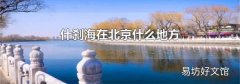 什刹海在北京什么地方