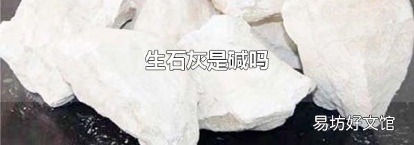 生石灰是碱吗
